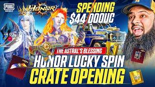 44,000UC  Astrals Blessing Honor Set & M24 Max Lucky Spin  PUBG Mobile Crate Opening