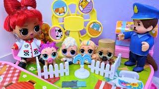 YOU'RE UNDER ARREST! KIDS DON'T CRY! DOLLS LOL SURPRISE IN KINDERGARTEN Funny cartoons DARINELKA