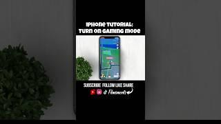 How to turn on Gaming Mode on iPhone. #shorts  #iphonetutorials  #iphonegaming