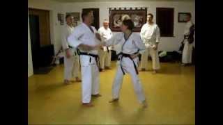 Tom Hill's Karate Dojo; Blocking (Hiki uke) practise & counter attacks