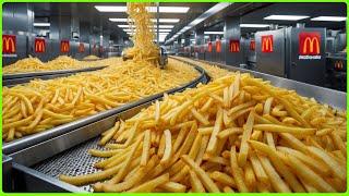 How French Fries are Made in Mega Factory With Modern Food Processing Technology