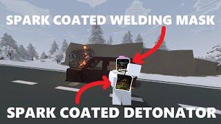 Spark-coated Detonator + Spark-coated Welding Mask | Unturned Item Showcase