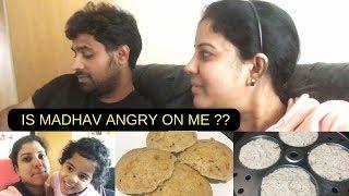 #DIML| IS  MADHAV ANGRY ON ME??? SATURDAY BREAKFAST - OATS IDLI | MADHUSHIKA VLOGS