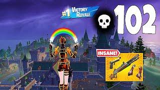 102 Elimination Solo Vs Squads "Zero Build" Gameplay Wins (Fortnite chapter 5)