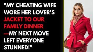 "My Cheating Wife Wore Her Lover's Jacket to Our Family Dinner—My Next Move Left Everyone Stunned!"