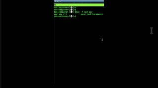 Terminal can Speaking   // Master Linux #70 #shorts #linux