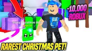 I GOT THE RAREST MYTHICAL CHRISTMAS PET IN MINING SIMULATOR UPDATE!! *INSANE STATS* (Roblox)