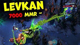 ХАРДОВЫЙ ПУДЖ ОТ LEVKAN  НА 7000 MMR | PUDGE DOTA 2 HARD  7.27d GAMEPLAY