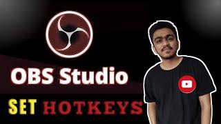 how to set hotkeys in obs studio shortcut key kaise set kare obs studio mai