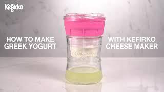 HOW TO MAKE GREEK YOGURT WITH KEFIRKO CHEESE MAKER