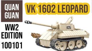 How To Build German VK 1602 Leopard WW2 Tank | Lego Quan Guan 100101 Speed Build | Building Blocks