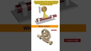 How Rack and Pinion & Worm Gear Mechanisms Work #mechanism #shorts #3d #animation #solidworks