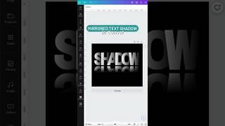 Try this dramatic mirrored text effect in your next Canva design!