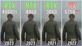 RTX 4060 Ti vs RTX 4060 vs RTX 3060 12GB vs RX 6750 XT - Tested in 12 Games