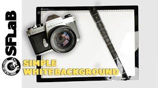 Simple White Background for indoor photography