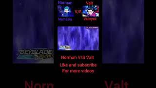 real life battle nemesis vs valtryek #beybladeburst #anime