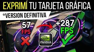 LA MEJOR CONFIGURACIÓN panel de control NVIDIA  [Máximo RENDIMIENTO]  2024