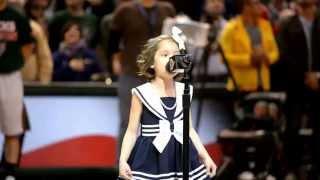 Liamani Segura  sings at NBA