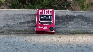 Honeywell Pull Station Fire Alarm Destruction