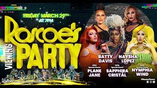 Nymphia, Plane & Sapphira - Roscoe's RuPaul's Drag Race Season 16 Viewing Party