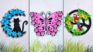 Best paper craft for home decoration | Beautiful wall hanging craft ideas | Paper flower wall decor