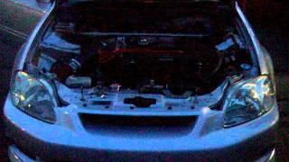 tuned honda civic with vtec integra type R engine