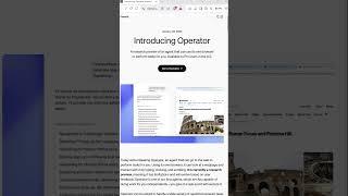 Operator - OpenAI's new AI personal assistant #ai