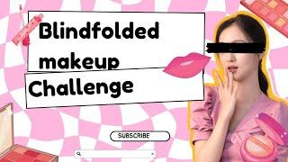 Blindfolded makeup challenge with sister || funny makeup video || RIMSHU_VLOG