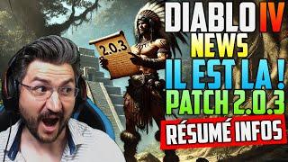 NEWS DIABLO 4 : Le résumé du Patch 2.0.3 du 17 octobre 2024