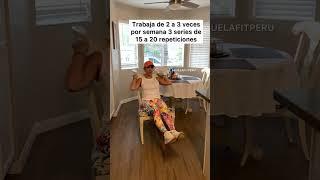 SUPER EASY CHAIR ABS! #abuelafitperu #motivation #gymcasa #fit #fitness #abs #abuela