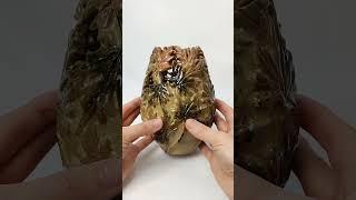 Glazed leafy vase #pottery #glaze #shorts #video