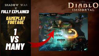 Diablo Immortal SHADOW WAR Explained - GAMEPLAY FOOTAGE from our Shadow War Battle Win