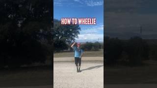 How To Wheelie #shorts