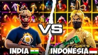 MY INDIAN SERVER ID VS INDONESIA SERVER ID COLLECTION VIDEO IN FREEFIRE