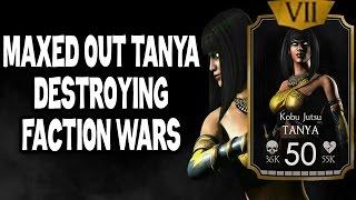 TANYA in MKX Mobile 1.8. Maxed out stats, special moves.