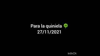 Números de la suerte para la quiniela/lotería para el 27/11/2021#argentina #quiniela #nacional