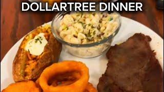 DOLLAR TREE DINNER FOR TWO FOR UNDER$10: #steak #cooking #easyrecipes