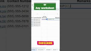 Automate Campaign Sheets (XLOOKUP & IMPORTRANGE ) #sheets #exceltips #spreadsheets #shortsvideo ⏱️