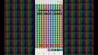 Zooming to pixel with macro camera
