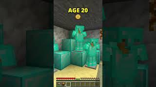 Minecraft Bases At Different Ages(はいよろこんで) #shorts