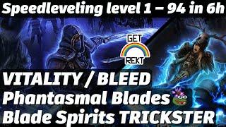 [HC] GD Speedleveling - Trickster "Pre Demonslayer" Phantasmal Blades - level 1 to 94 in 6h