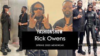 FALLY IPUPA, OFFSET ET TAYANA TAYLOR AU DÉFILÉ DE MODE RICK OWENS À PARIS ​.