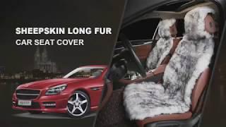 Car Seat Cover. Sheepskin Universal Car Seat. Warm Fur Seat Cover Auto Interior Accessories.