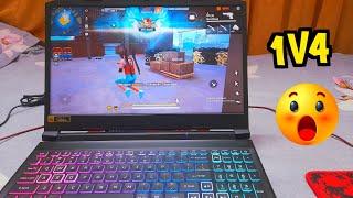 1v4 FreeFire Laptop  Gameplay | Laptop FreeFire Gameplay | Acer Nitro 5 FreeFire