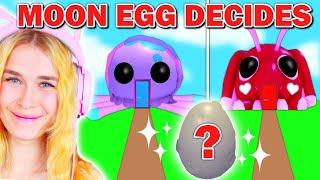 MOON EGG Decides What We BUILD In Adopt Me! (Roblox)