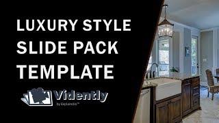 Luxury Style Video Template in Vidently