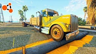 Trucks vs Pipeline BeamNG.drive | Beamng Crashes TV