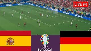 Spain vs Germany LIVE. Euro Cup 2024 Germany Full Match - Simulation Video Games