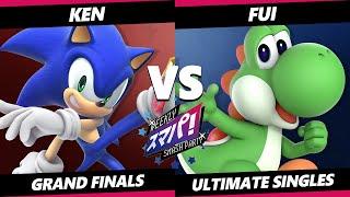 Sumapa 157 GRAND FINALS - Fui (Yoshi) Vs. KEN (Sonic) Smash Ultimate - SSBU