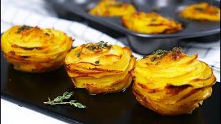 Potato Stacks With Garlic And Thyme / New Year's Eve Appetizers Recipes